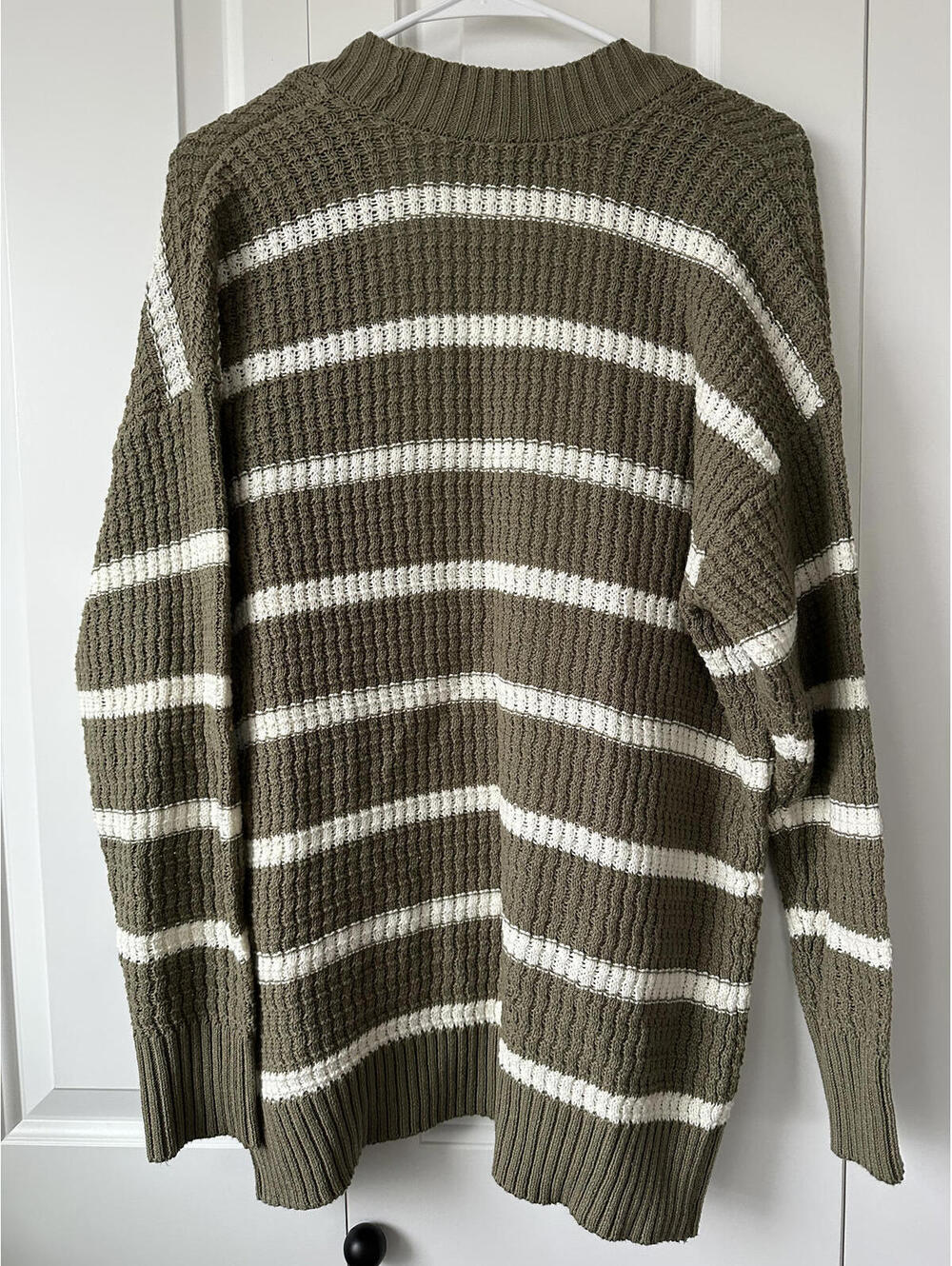 AE Open Knit Cardigan American Eagle NWT Washed Olive XS - Picture 4 of 9